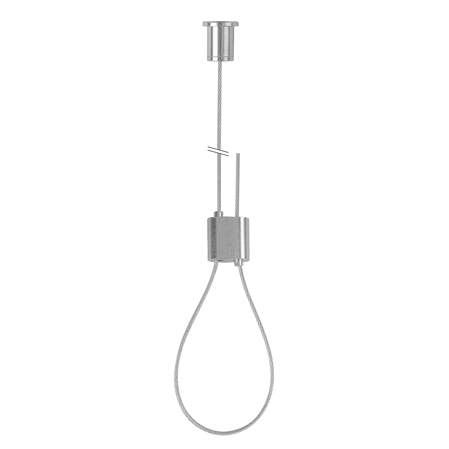 STAS zipper convient pour attache tableau jusqu'à 20kg avec fil perlon ou câble acier.