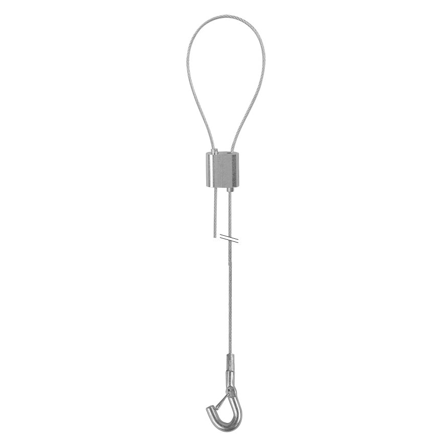 STAS zipper convient pour attache tableau jusqu'à 20kg avec fil perlon ou câble acier.