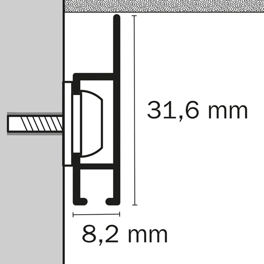 STAS cliprail max (Kit installation inclus)