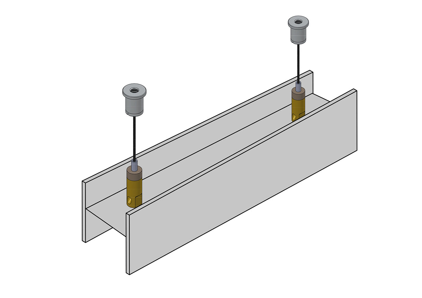 STAS kit de fixation rapide pour installation au plafond