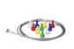 STAS - Set crochets magnétiques - set de Mini Aimants en néodyme de couleur 