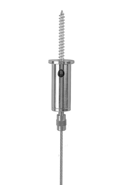 STAS suspension plafond: Câble 2m, fixation rapide, cap. 25kg.