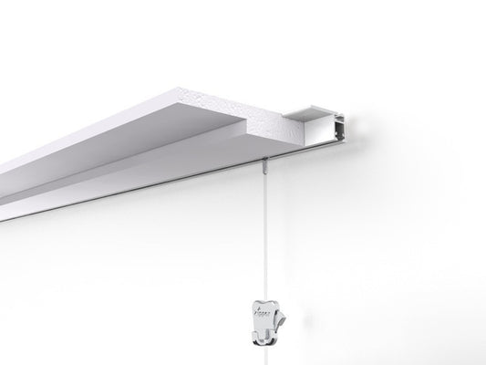 STAS prorail flat 150 cm: cimaise plafond robuste pour fixation au plâtre et bois.