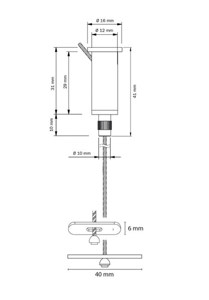 STAS ancre transversale: Fixation simple et fiable pour luminaires.