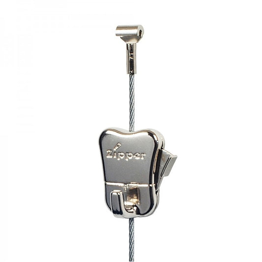 STAS zipper on steel cable