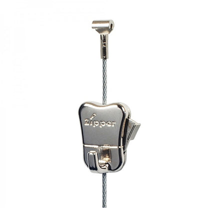 STAS zipper: pour accrocher tableaux avec sécurité, compatible câbles et fils Perlon.